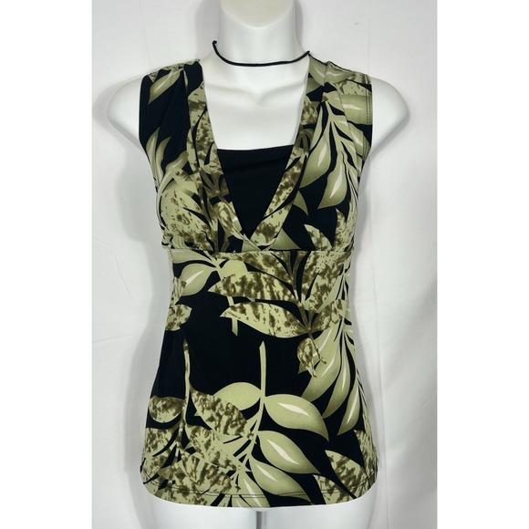 Vintage USA Deadstock Y2K Babydoll Top Size M Green Boho Fairy Grunge Whimsigoth - Picture 2 of 14